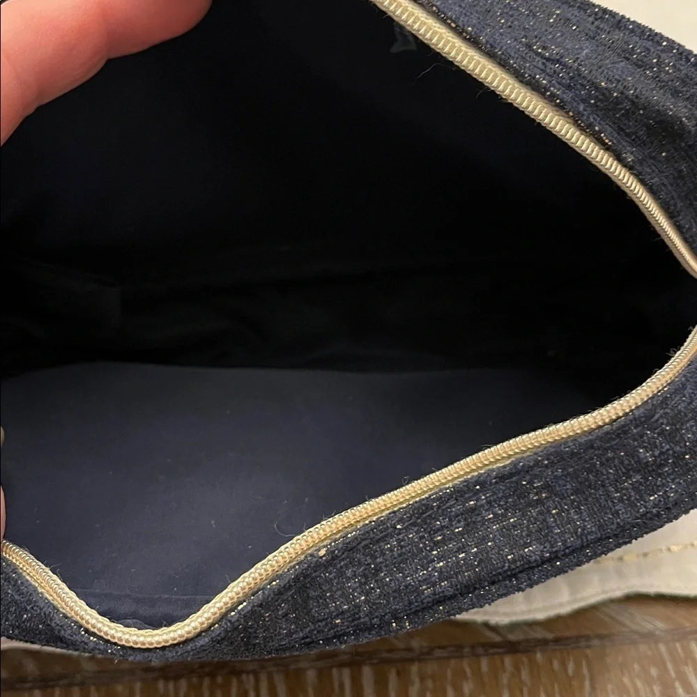 Chanel Navy Cosmetic Bag with Sublimage Skincare